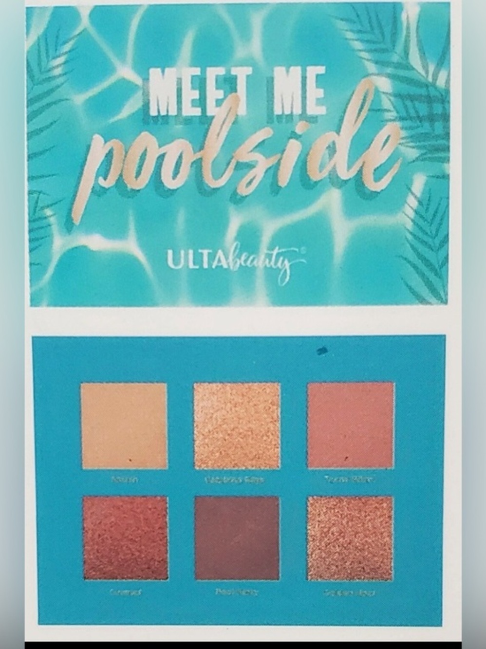 ULTA Beauty "Meet Me Poolside" Eyeshadow Palette - Turquoise & Coral Shades